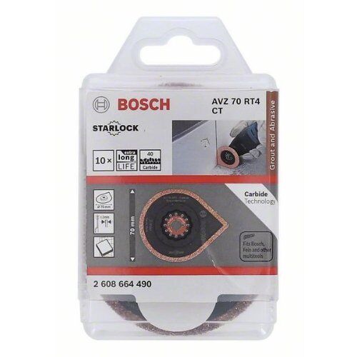  3 max AVZ 70 RT4 Fugenmörtel und abrasives Material Bosch Dual-Tec-Sägeblatt RB - 10 Stk. AVZ 70 RT4, für oszillierende Multifunktionswerkzeuge 12372824