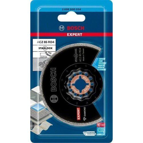  EXPERT Grout Segment Blade ACZ 85 RD4 Segmentsägeblätter für Multifunktionswerkzeuge Bosch EXPERT Grout Segment Blade ACZ 85 RD4 Blatt für Multifunktionswerkzeuge, 85 mm, für oszillierende Multifunktionswerkzeuge 12372822