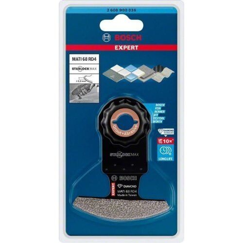  EXPERT MATI 68 RD4 Eckblätter Bosch EXPERT Corner Blade MATI 68 RD4 Blatt für Multifunktionswerkzeuge, 68 x 30 mm, für oszillierende Multifunktionswerkzeuge 12372818