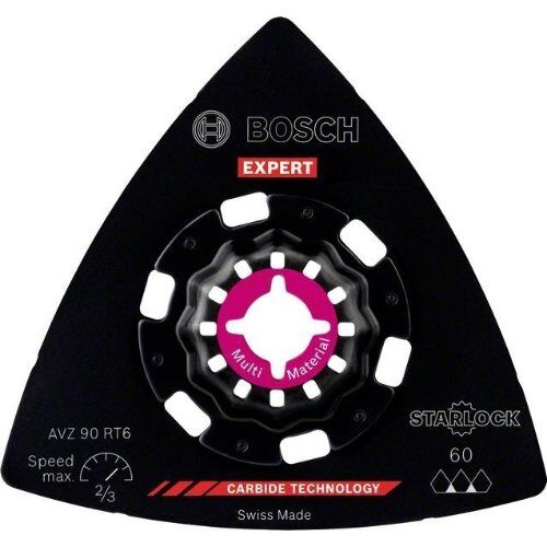  EXPERT AVZ 90 RT6 Schleifplatten Bosch EXPERT Sanding Plate AVZ 90 RT6 Blatt für Multifunktionswerkzeuge, 90 mm, für oszillierende Multifunktionswerkzeuge 12372777