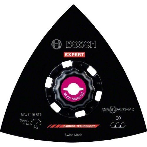  EXPERT MAVZ 116 RT6 Schleifplatten Bosch EXPERT Sanding Plate MAVZ 116 RT6 Blatt für Multifunktionswerkzeuge, 116 mm, für oszillierende Multifunktionswerkzeuge 12372772