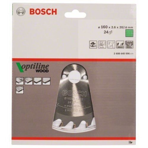  Kreissägeblätter Optiline Wood für Handkreissägen Bosch Kreissägeblatt Optiline Wood, für Handkreissägen 12373284