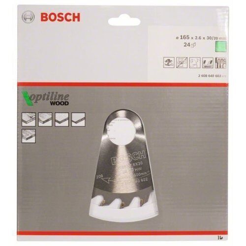 Kreissägeblätter Optiline Wood für Handkreissägen Bosch Kreissägeblatt Optiline Wood, für Handkreissägen 12373280