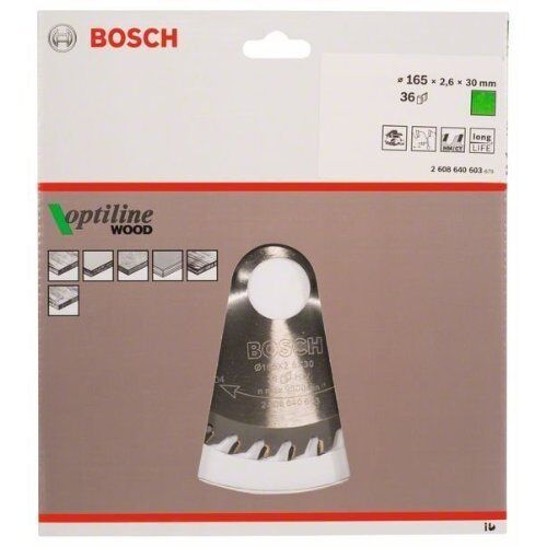  Kreissägeblätter Optiline Wood für Handkreissägen Bosch Kreissägeblatt Optiline Wood, für Handkreissägen 12373294