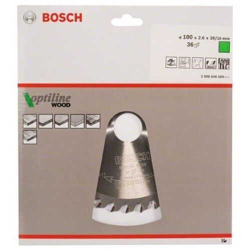  Kreissägeblätter Optiline Wood für Handkreissägen Bosch Kreissägeblatt Optiline Wood, für Handkreissägen 12373273