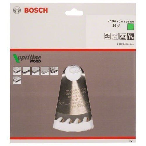 Kreissägeblätter Optiline Wood für Handkreissägen Bosch Kreissägeblatt Optiline Wood, für Handkreissägen 12373321
