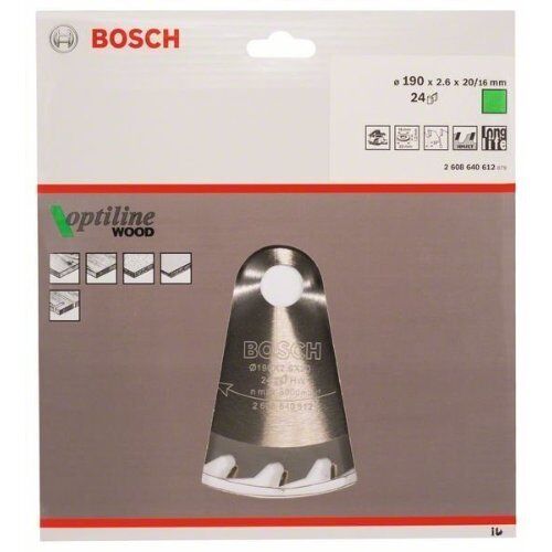  Kreissägeblätter Optiline Wood für Handkreissägen Bosch Kreissägeblatt Optiline Wood, für Handkreissägen 12373279