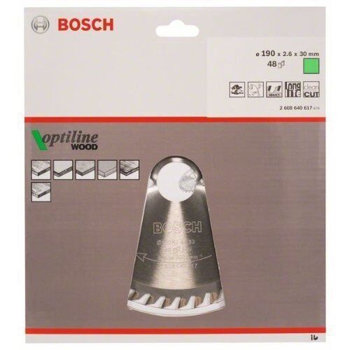  Kreissägeblätter Optiline Wood für Handkreissägen Bosch Kreissägeblatt Optiline Wood, für Handkreissägen 12373301