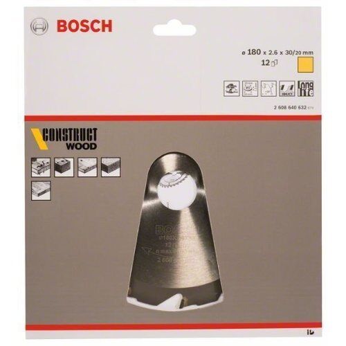  Kreissägeblätter Construct Wood für Handkreissägen Bosch Kreissägeblatt Construct Wood, für Handkreissägen 12373214