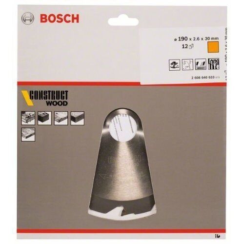  Kreissägeblätter Construct Wood für Handkreissägen Bosch Kreissägeblatt Construct Wood, für Handkreissägen 12373211