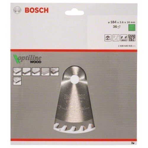  Kreissägeblätter Optiline Wood für Handkreissägen Bosch Kreissägeblatt Optiline Wood, für Handkreissägen 12373307