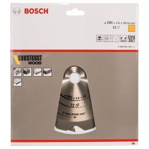  Kreissägeblätter Construct Wood für Handkreissägen Bosch Kreissägeblatt Construct Wood, für Handkreissägen 12373213
