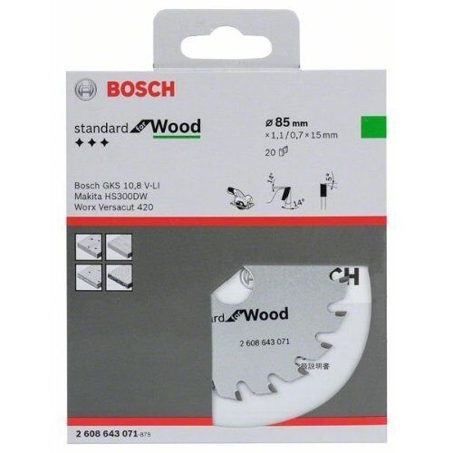  Kreissägeblätter Optiline Wood für Handkreissägen Bosch Kreissägeblatt Optiline Wood, für Handkreissägen 12373291