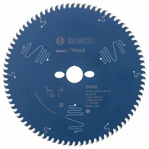  Kreissägeblätter Expert for Wood für Tischkreissägen Bosch EX WO T 254x30-80, für Tischsägen 12373041