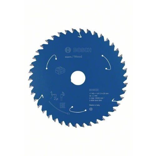  Kreissägeblätter Expert for Wood für Akku-Handkreissägen Bosch Kreissägeblatt für Akkusägen Expert for Wood, 140 x 1,8/1,3 x 20, 42 Zähne, für Handkreissägen 12373020