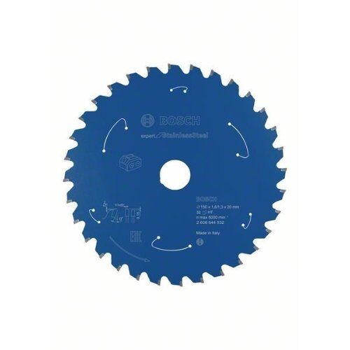  Kreissägeblätter Expert for Stainless Steel für Akku-Handkreissägen Bosch Kreissägeblatt für Akkusägen Expert for Stainless Steel, 150 x 1,6/1,3 x 20, 32 Zähne, für Handtrockensägen 12373141