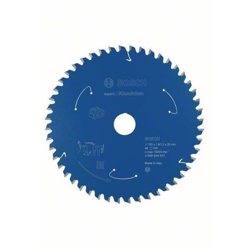  Kreissägeblätter Expert for Aluminium für Akku-Handkreissägen Bosch Kreissägeblatt für Akkusägen Expert for Aluminium, 150 x 1,8/1,3 x 20, 48 Zähne, für Handkreissägen 12373176