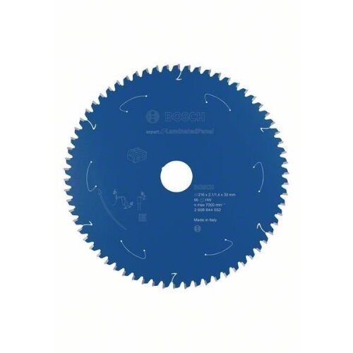  Kreissägebätter Expert for Laminated Panel für Akkutischkreissägen Bosch Kreissägeblatt für Akkusägen Expert for Laminated Panel, 216 x 2,1/1,4 x 30, 66 Zähne, für Tischsägen 12373083