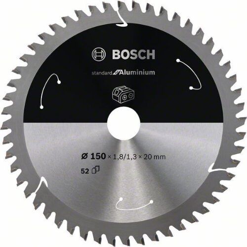  Blätter für Akku-Kreissägen Standard for Aluminium für Handkreissägen Bosch Kreissägeblatt für Akkusägen Standard for Aluminium, 150 x 1,8/1,3 x 20, 52 Zähne, für Handkreissägen 12373420