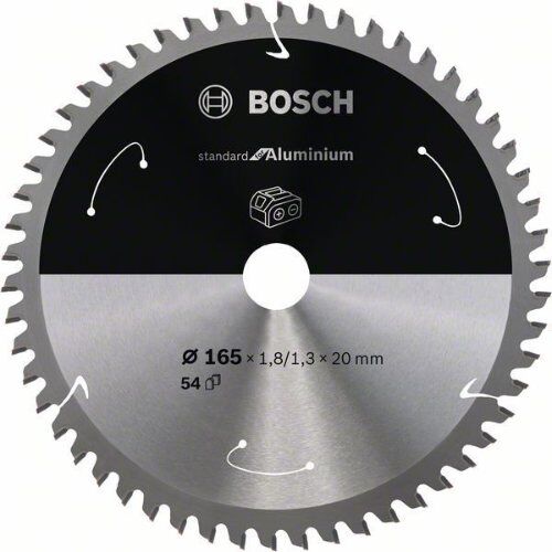  Blätter für Akku-Kreissägen Standard for Aluminium für Handkreissägen Bosch Kreissägeblatt für Akkusägen Standard for Aluminium, 165 x 1,8/1,3 x 20, 54 Zähne, für Handkreissägen 12373427