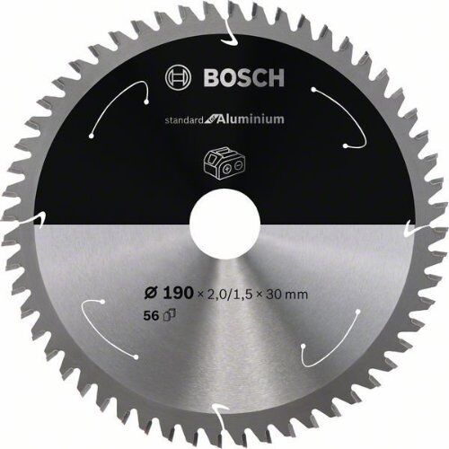  Blätter für Akku-Kreissägen Standard for Aluminium für Handkreissägen Bosch Kreissägeblatt für Akkusägen Standard for Aluminium, 190 x 2/1,5 x 30, 56 Zähne, für Handkreissägen 12373425