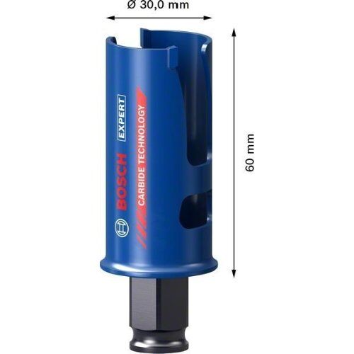  EXPERT Construction Material Lochsägen Bosch EXPERT Construction Material Lochsäge, 30 x 60 mm, für Bohrmaschinen 12373534