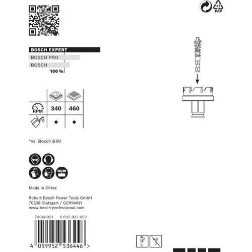  EXPERT Sheet Metal Lochsägen Bosch EXPERT Sheet Metal Lochsäge 35 x 5 mm, für Bohrmaschinen 12373500