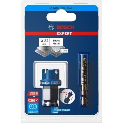  EXPERT Sheet Metal Lochsägen Bosch EXPERT Sheet Metal Lochsäge 22 x 5 mm, für Bohrmaschinen 12373504