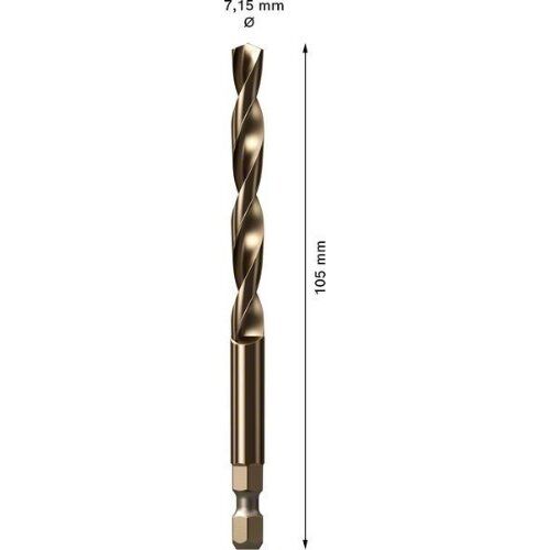  EXPERT Power Change Plus Zentrierbohrer Bosch EXPERT Power Change Plus Zentrierbohrer, HSS-Co, 7,15 x 105 mm, für Dreh- und Schlagbohrer 12373471
