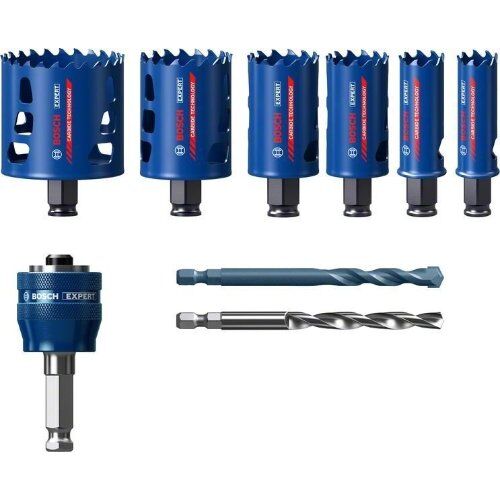  Sägeblatt- und Lochsägen-Sets EXPERT Tough Material Lochsäge-Sets Bosch EXPERT Tough Material Lochsäge-Set, 22/25/35/40/51/68 mm, 9-tlg., für Bohrmaschinen 12372281