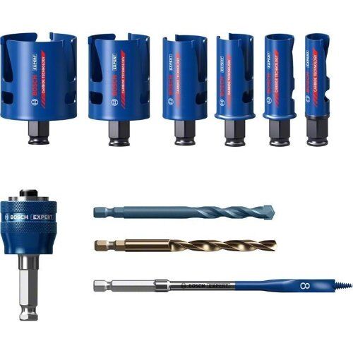  Sägeblatt- und Lochsägen-Sets EXPERT Construction Material Lochsäge-Sets Bosch EXPERT Construction Material Lochsäge-Set 20/25/32/38/51/64 mm, 10-tlg., für Bohrmaschinen 12372286