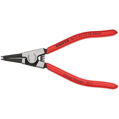  Sicherungsringzangen für Außenringe auf Wellen KNIPEX 46 11 A1 Sicherungsringzange für Außenringe auf Wellen mit Kunststoff überzogen schwarz atramentiert 140 mm 12381081