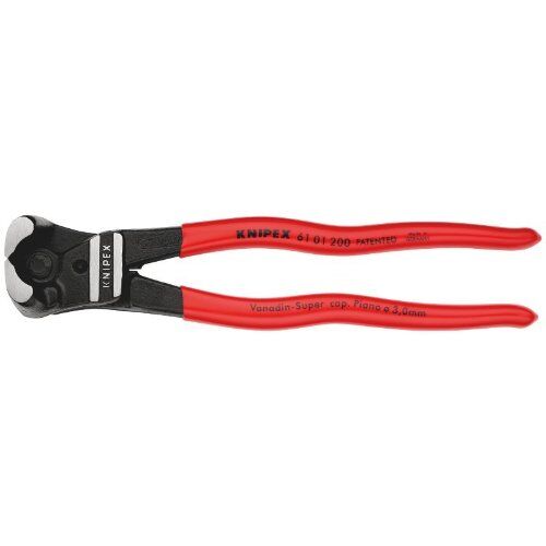  Bolzen-Vornschneider hochübersetzt KNIPEX 61 01 200 Bolzen-Vornschneider hochübersetzt mit Kunststoff überzogen schwarz atramentiert 200 mm 12380493