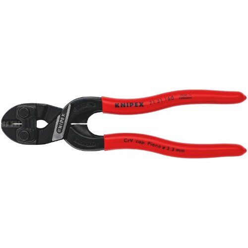  KNIPEX CoBolt® Kompakt-Bolzenschneider KNIPEX 71 31 160 CoBolt® S Kompakt-Bolzenschneider mit Schneidaussparung mit Kunststoff überzogen schwarz atramentiert 160 mm 12380233