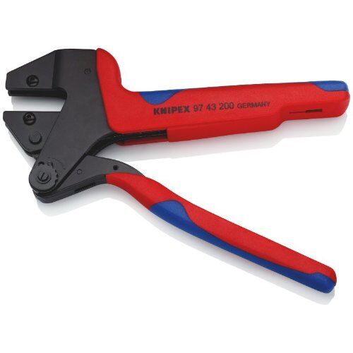  Crimp-Systemzangen für auswechselbare Crimpeinsätze KNIPEX 97 43 200 A Crimp-Systemzange für auswechselbare Crimpeinsätze mit Mehrkomponenten-Hüllen brüniert 200 mm 12380237