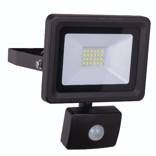  LED OptiLine as-Schwabe Optiline LED Strahler 20W mit Bewegungsmelder, 1800 Lm, mit 1m H05RN-F 3F1,0 12362307