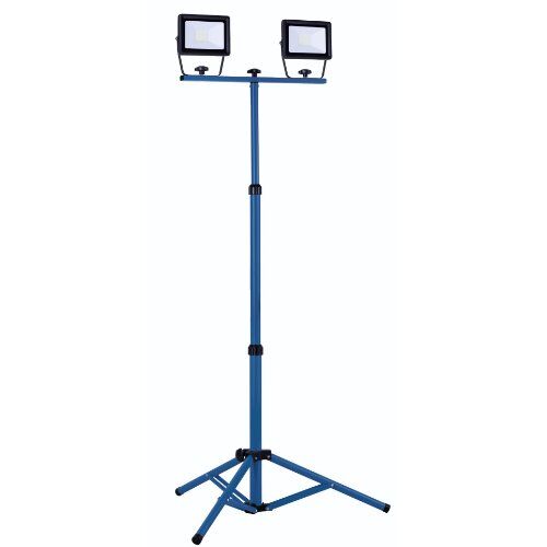  LED OptiLine as-Schwabe Optiline LED Stativstrahler 2x30W, 2x 2700 Lm, mit 3m H05RN-F 3G1,0 12362310