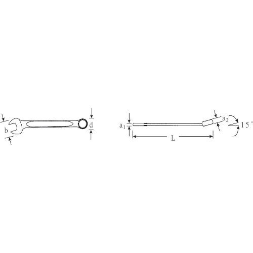  Ring-Maulschlüssel m. AS Drive 13 Ring-Maulschlüssel OPEN-BOX lang SW. 18 mm L. 255 mm 12361177