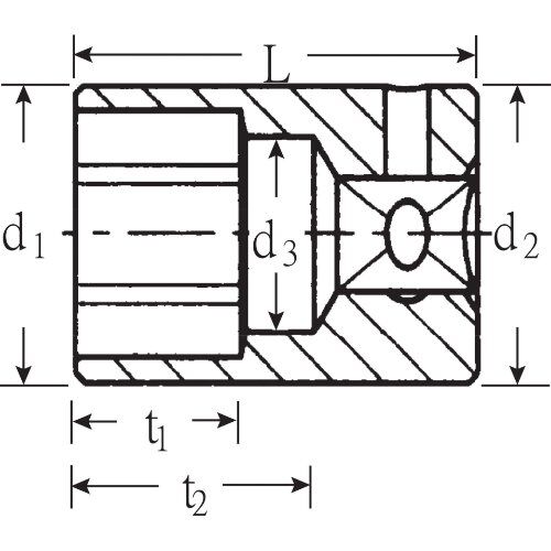  Steckschlüsseleinsatz 1/4'' 40 1/4" (6,3 mm) Steckschlüsseleinsatz SW. 4 mm L. 23 mm 12361253