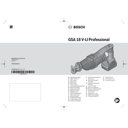  Akku-Säbelsägen Bosch Akku-Säbelsäge GSA 18 V-LI, Solo Version, L-BOXX 12369151