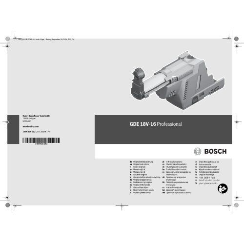  Akku-Geräte Akku-Bohrhämmer Bosch Absaugvorrichtung, Systemzubehör GDE 18V-16 12369106