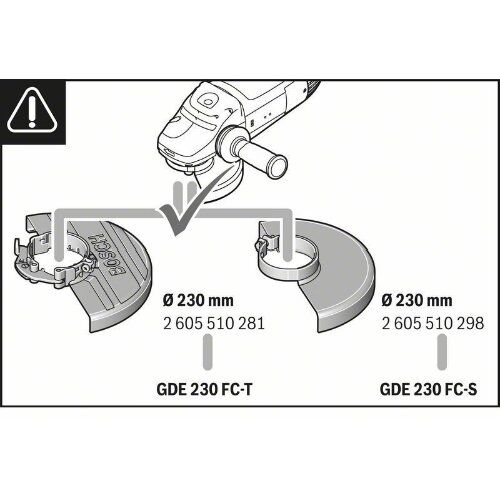  Winkelschleifer & Metallbearbeitung Große Winkelschleifer Bosch Absaughaube Full Cover GDE 230 FC-T, Systemzubehör 12368990