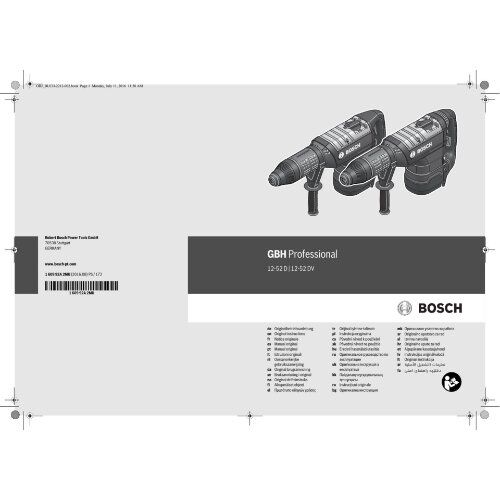 Bohrhämmer mit SDS max Bosch Bohrhammer mit SDS-max GBH 12-52 DV 12369506