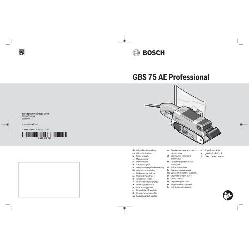  Schleifer & Hobel Bandschleifer Bosch Bandschleifer GBS 75 AE, mit Koffer, Gewebeschleifband, Staubsack, Grafitplatte 12369143