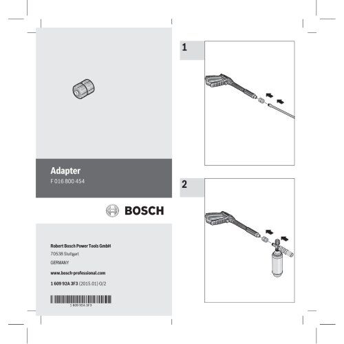  Hochdruckreiniger Bosch Zubehör Adapter 12369654