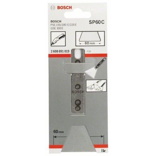 SP 60 C Schaber-Messer Bosch Spachtel SP 60 C, für Elektroschaber 12374651  SP 60 C Schaber-Messer Bosch Spachtel SP 60 C, für Elektroschaber 12374651