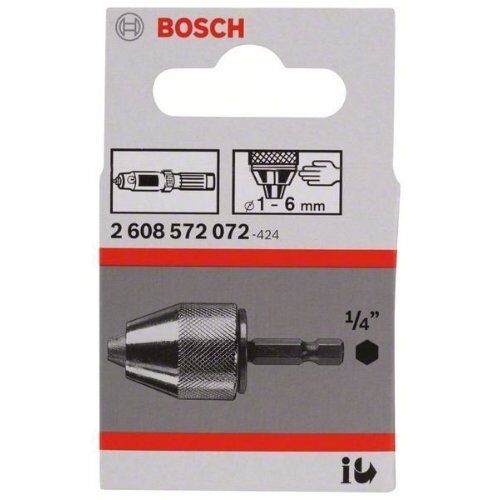  Schnellspann-Zahnkranzbohrfutter mit 1 Hülse Bosch Schnellspannbohrfutter bis zu 6 mm, für Bohrmaschinen 12374510