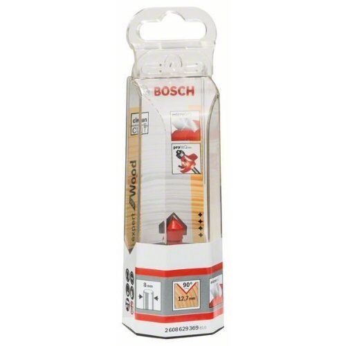  V-Nutfräser Expert for Wood Bosch V-Nutfräser Expert for Wood, 8 mm, D 12,7 mm, L 10 mm, G 44,5 mm, 90°, für Handfräsen 12372553