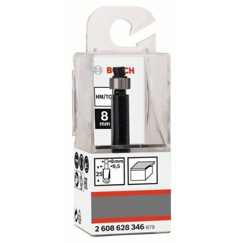  Bündigfräser Standard for Wood Bosch Laminat-Bündigfräser, 8 mm, D1 9,5 mm, L 25,4 mm, G 68 mm, für Handfräsen 12372532