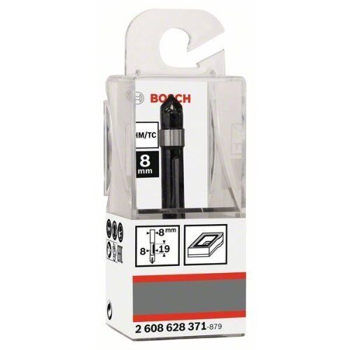  Kopierfräser Standard for Wood Bosch Kopierfräser, 8 mm, D1 8 mm, L 19 mm, G 66 mm, für Handfräsen 12372537